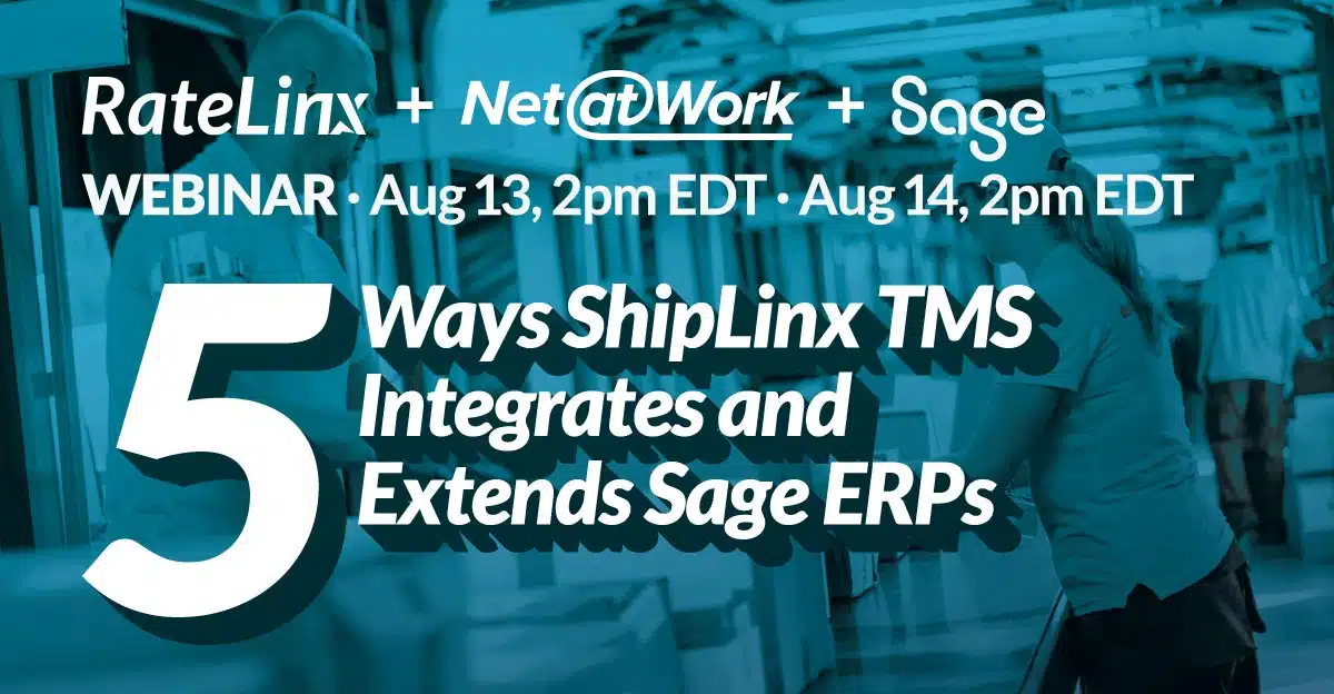Webinar: 5 Ways ShipLinx TMS Integrates and Extends Sage ERPs